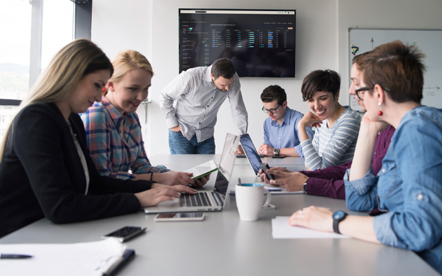 training-and-development Remote workforce training session taking place